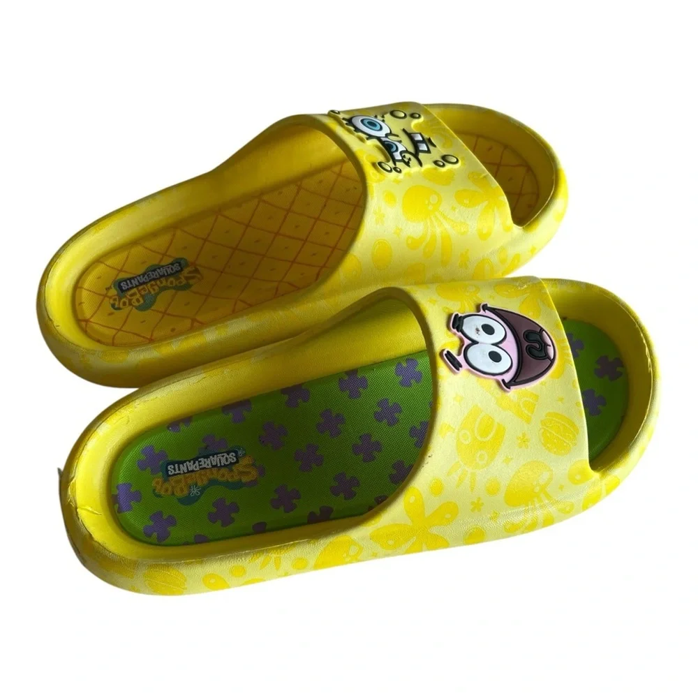 Nickelodeon SpongeBob SquarePants & Patrick Men's Comfort Slides Size 9
